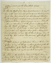 La Carta dei Diritti, copia firmata a Federal Hall, 1789